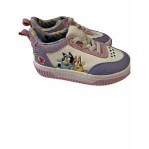 Bluey Girls Glitter Pink/Purple Toddler Sneaker Like New Size 7